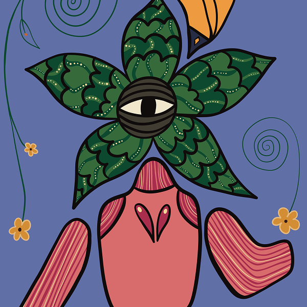 The Dancer - sustainable art print by Flowaura. Choose your size
