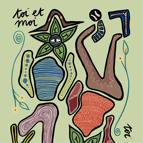 Toi et Moi - sustainable art print by Flowaura. Choose your size & colour