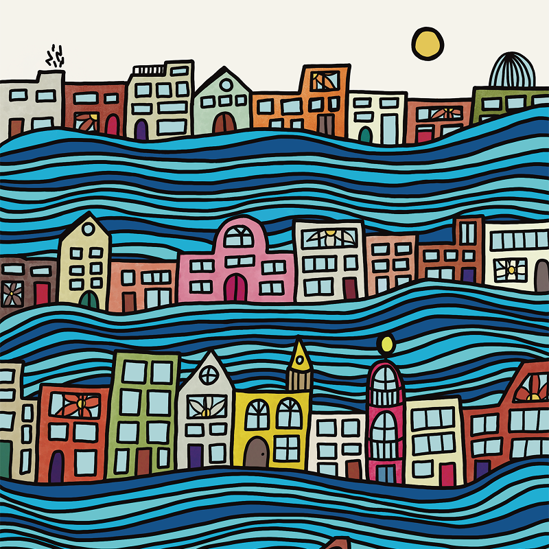 Netherlands Ode - sustainable art print by Flowaura. Choose your print size