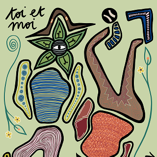 Toi et Moi - sustainable art print by Flowaura. Choose your size & colour