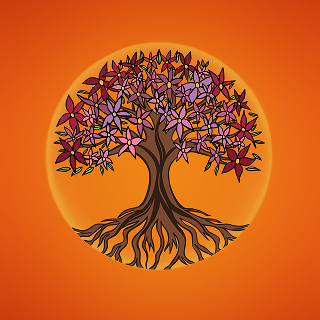 Tree of Flowaura - sustainable art print by Flowaura. Choose your size & gradient