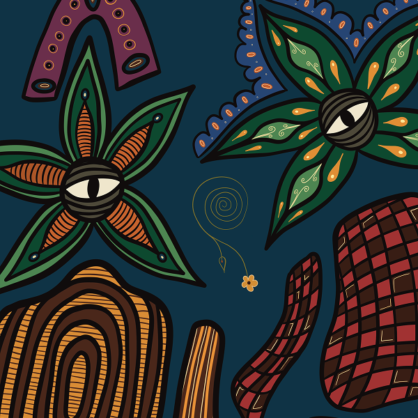 The Twin Flames - sustainable art print by Flowaura. Choose your size