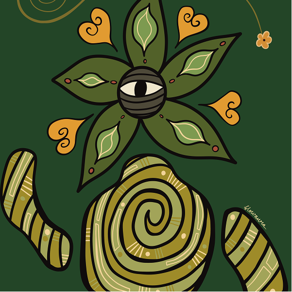 The Botanist - sustainable art print by Flowaura. Choose your size