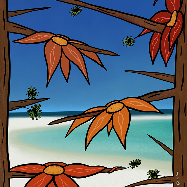 Sunburn - sustainable art print by Flowaura. Choose your print size